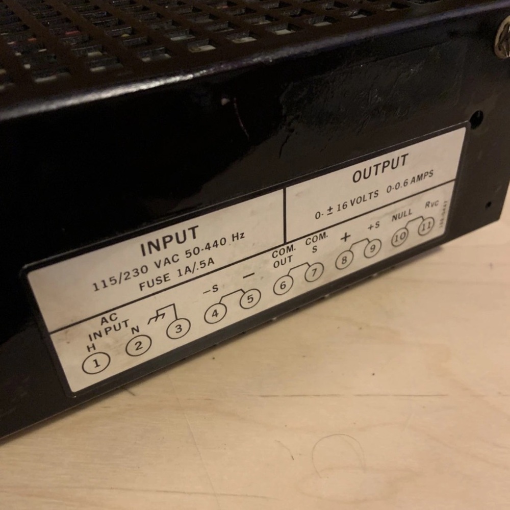Vintage Kepco Power Supply Model # DTM2X16-0.6, Serial # P101954 Antique - Picture 5 of 5
